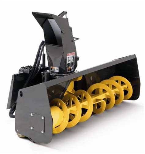 skid steer snow blower standard flow|snowblower attachment for skid steer.